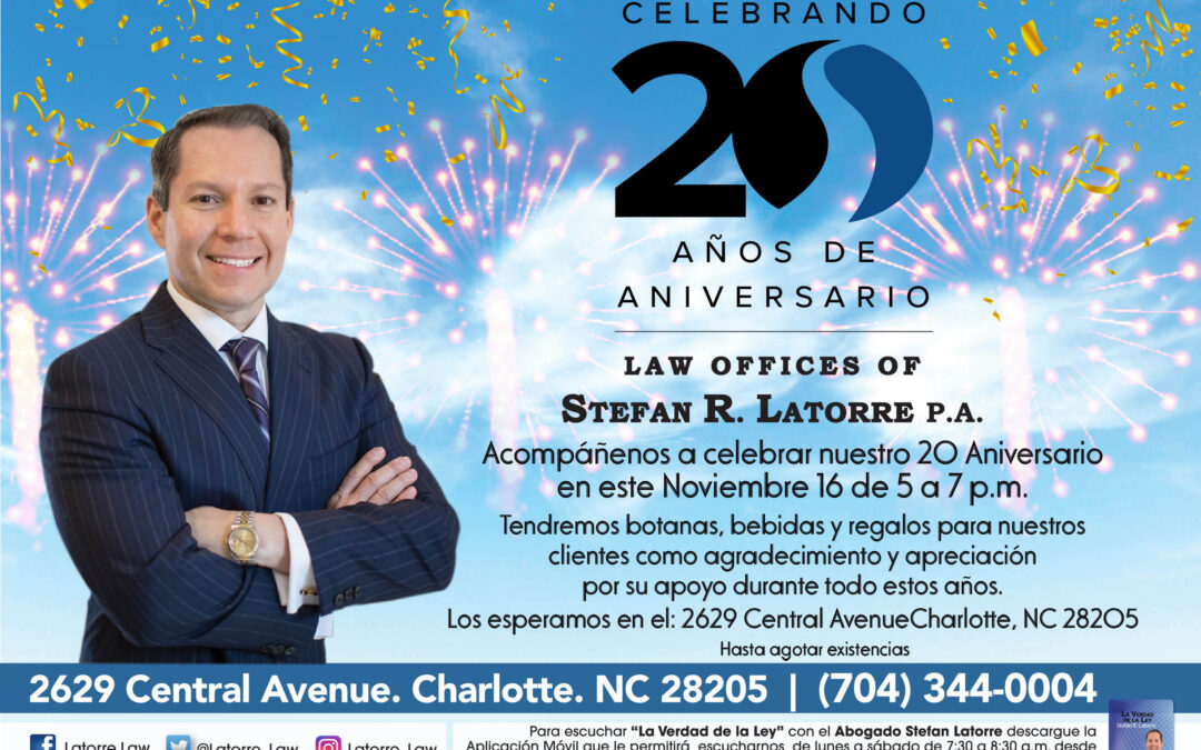 Celebrando 20 Años de Anivesario