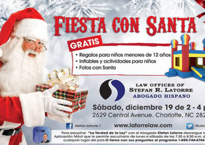 We invite you to the party with Santa