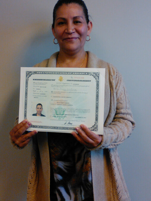 Elvia get US citizenship