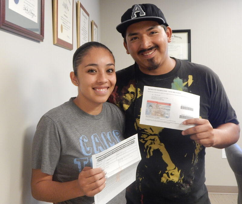 Erick got his work permit