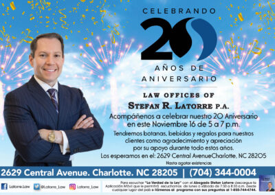 Celebrando 20 Años de Anivesario