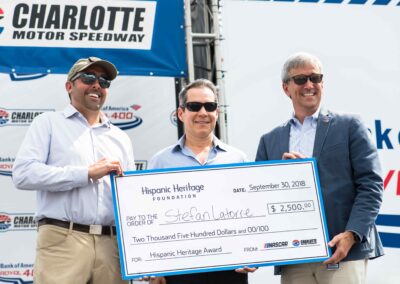 NASCAR, Charlotte Motor Speedway, Hispanic Heritage Foundation Honored Stefan Latorre During Hispanic Heritage Month